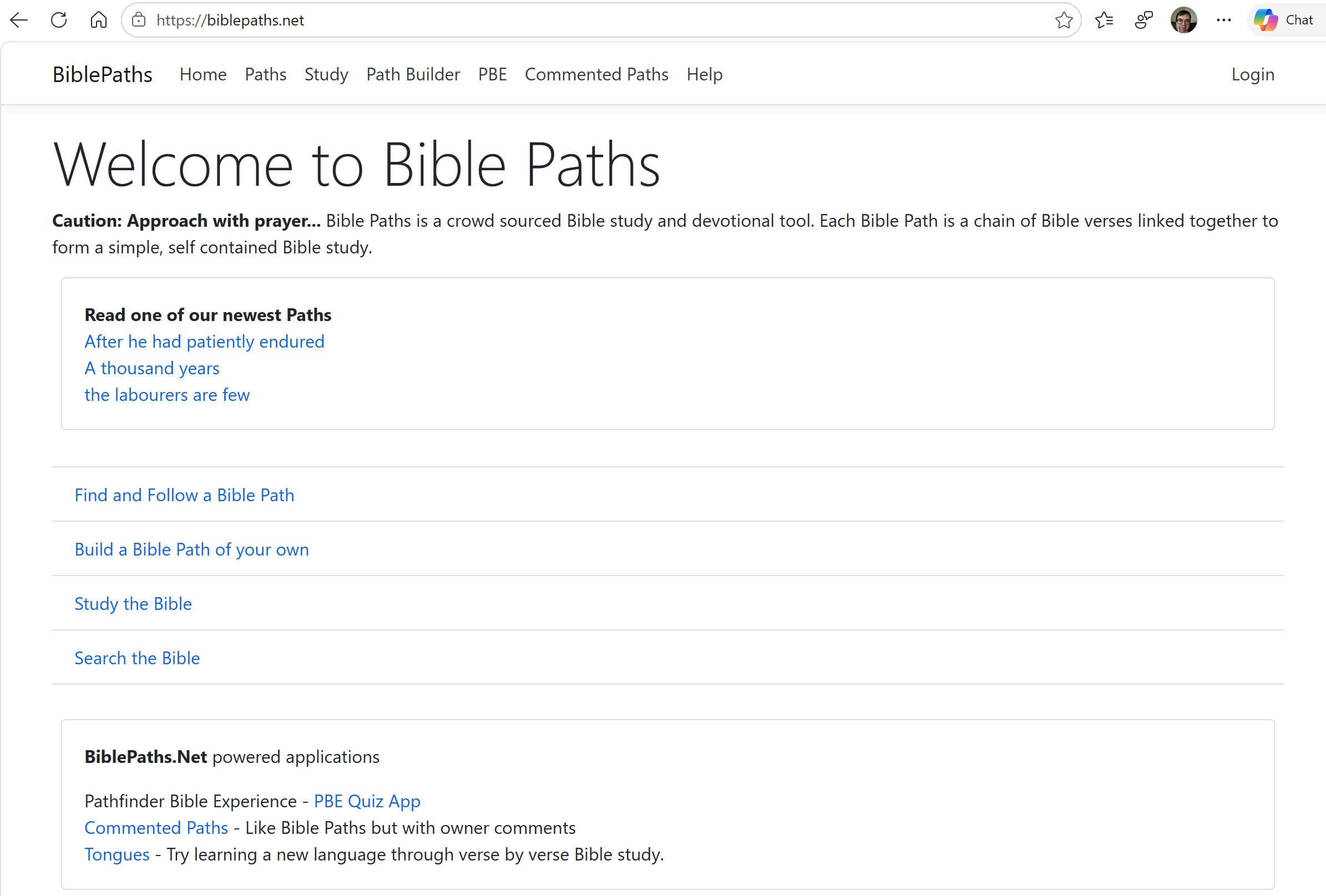 BiblePaths Home